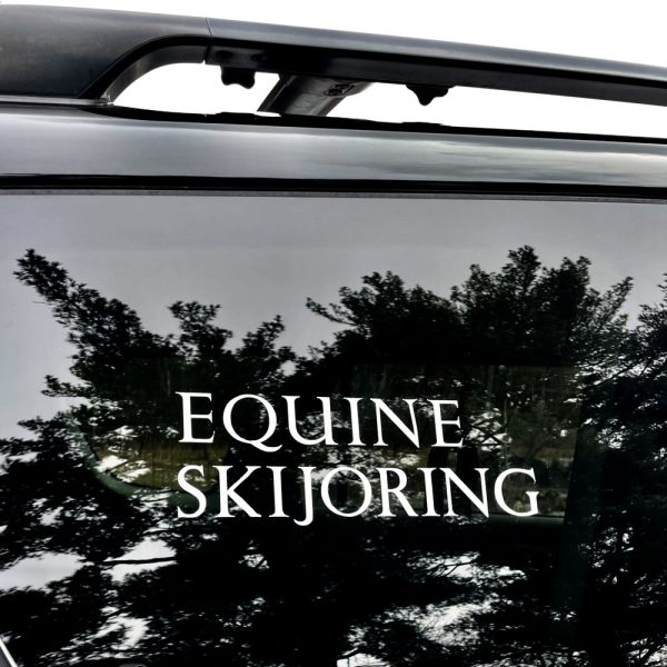 Equine Skijoring Vinyl Decal